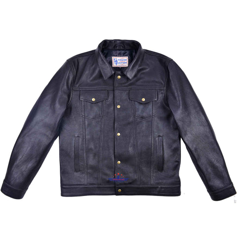 Men's Brown Vintage Suede Leather Trucker Jacket Biker Denim Jean Style  Jacket | eBay